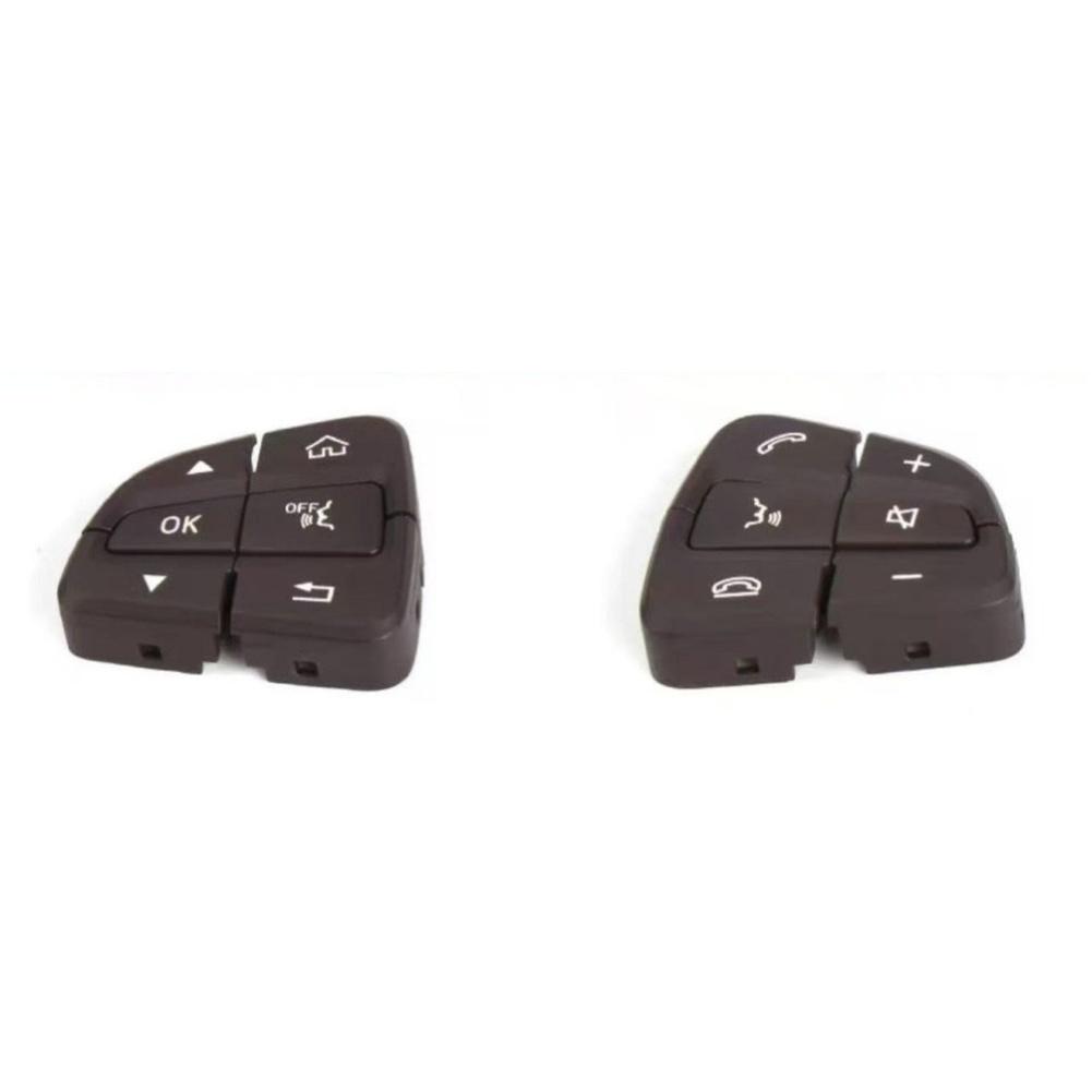 For Mercedes C-Class Wheel Buttons Steering Controls Car Interior Upgrade Black,Brown ABS Plastic Wear-resistant