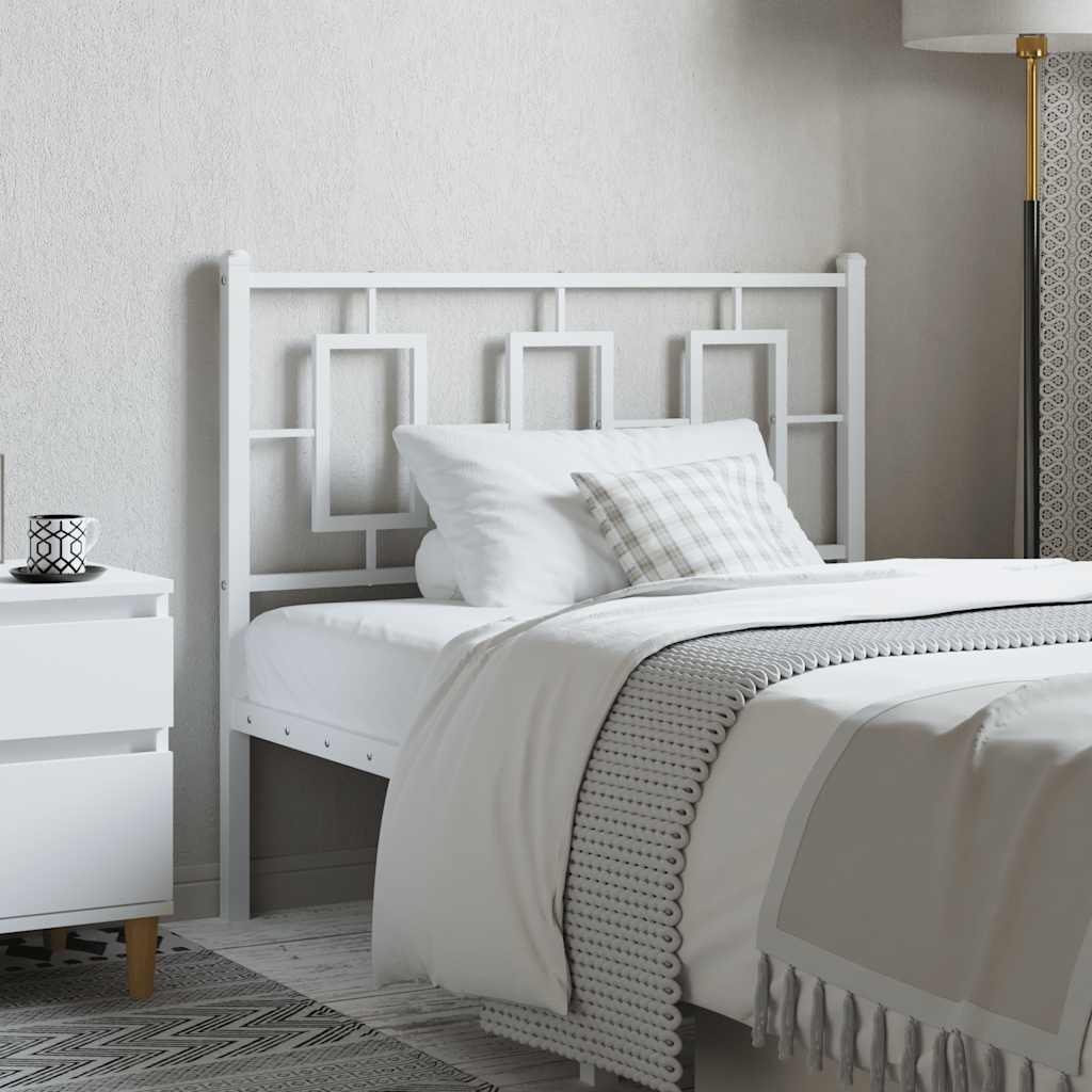 Replacement Headboard Metal White 100 cm
