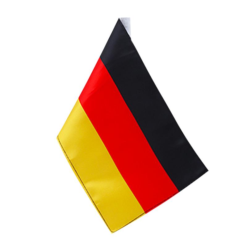 Universal Motorcycle Flag Sleeve Double Side American Germany Skull Flags Rear Mount Luggage Rack For Harley Honda Yamaha Suzuki