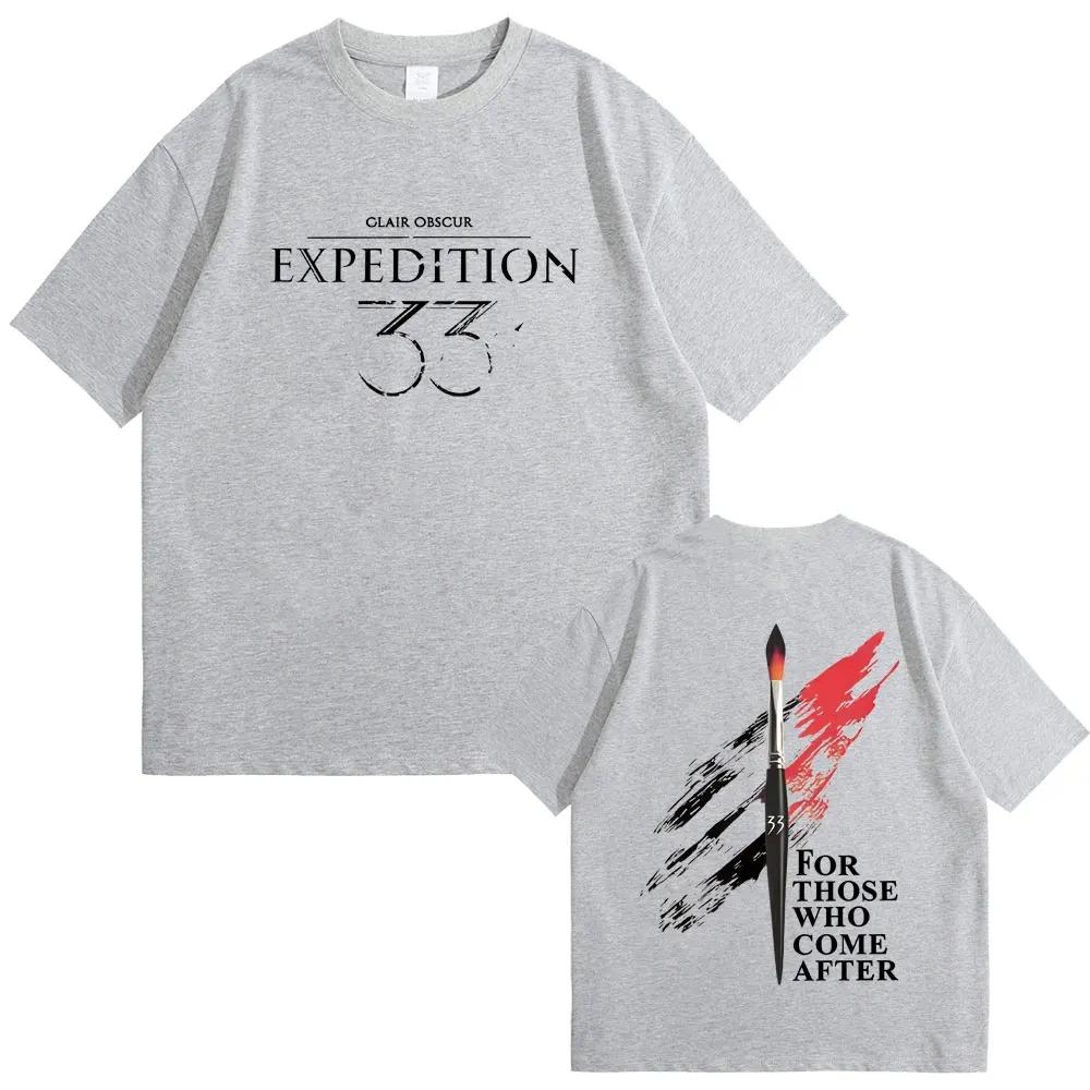 Clair Obscur Expedition 33 For Those Who Come After Graphic Tee RPG Merch Dark Fantasy Vintage Unisex Women And Unisex Tshirts