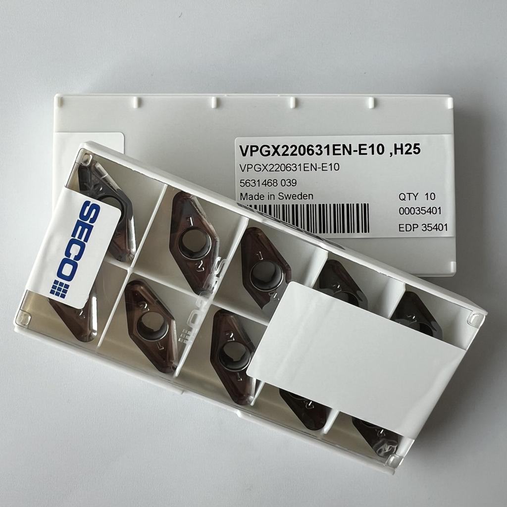 SECO / VPGX220631EN-E10,H25 / Original genuine CNC alloy blade 10 Pcs