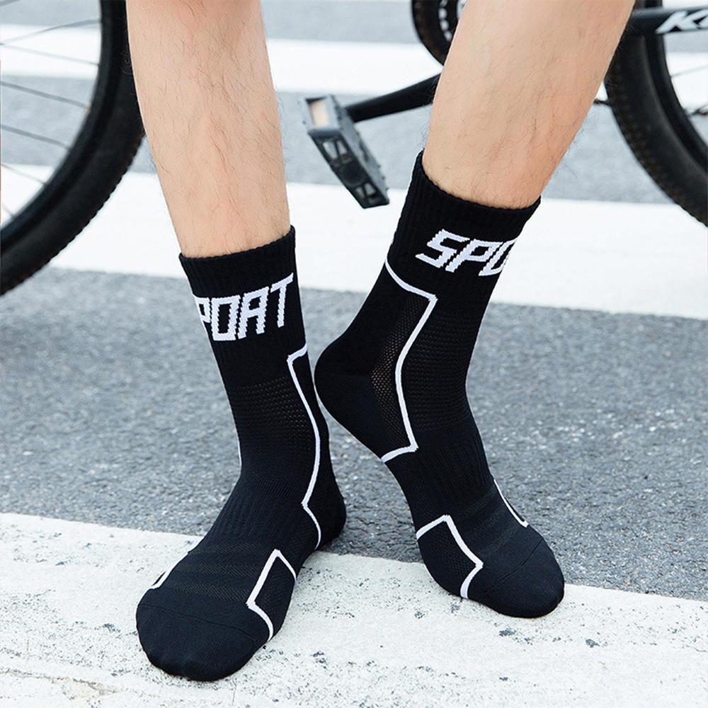 Reflective Cycle Socks High Visibility Breathable Athletic Socks Bike Riding Running Socks for Men and Women