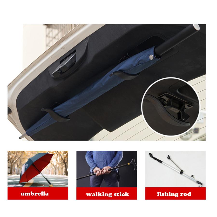 1/2PC Universal Car Hook Seat Back Hook Multi-purpose Trunk Umbrella Holder Car Umbrella Storage Car Interior Accessorie Storage