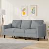 Vidaxl 3-Seater Sofa, Light Grey, 180 Cm, Upholstered In Fabric