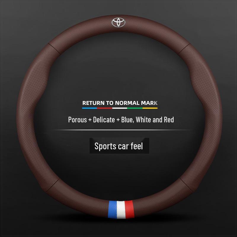 Toyota Suede Steering Wheel Cover for Highlander, Camry, Crown, Corolla, RAV4, Avalon, Levin