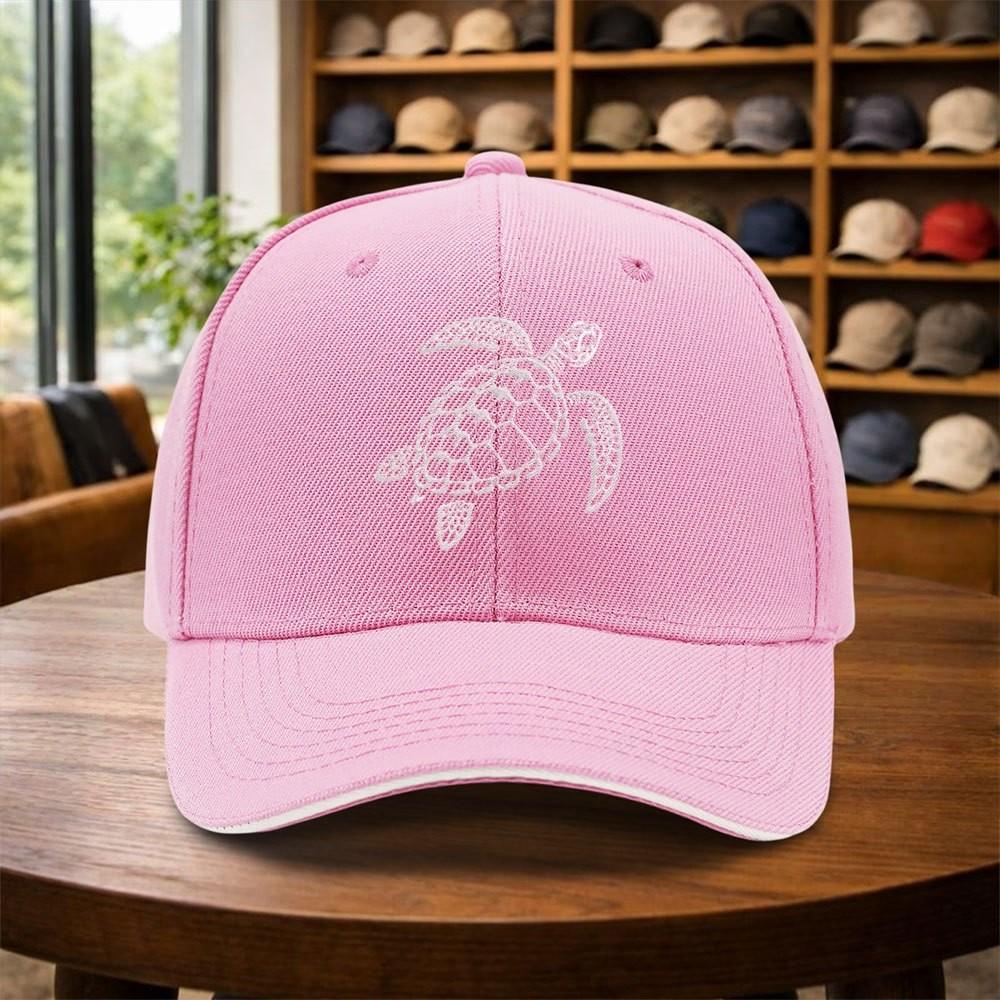 Sea Turtle Graphic Baseball Cap Adjustable Unisex Printed Outdoor Curved Brim Hat