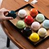 Creative Portable Mini Ceramic Tea Canister Moisture-Proof Sealed Porcelain Storage Jar Small Pill Storage Bottle Home Decor