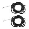 2pcs Brake Cable Replacement for M365 Pro4 Electric Scooter Black 6.4ft Rubber Steel Scooter Brake Line