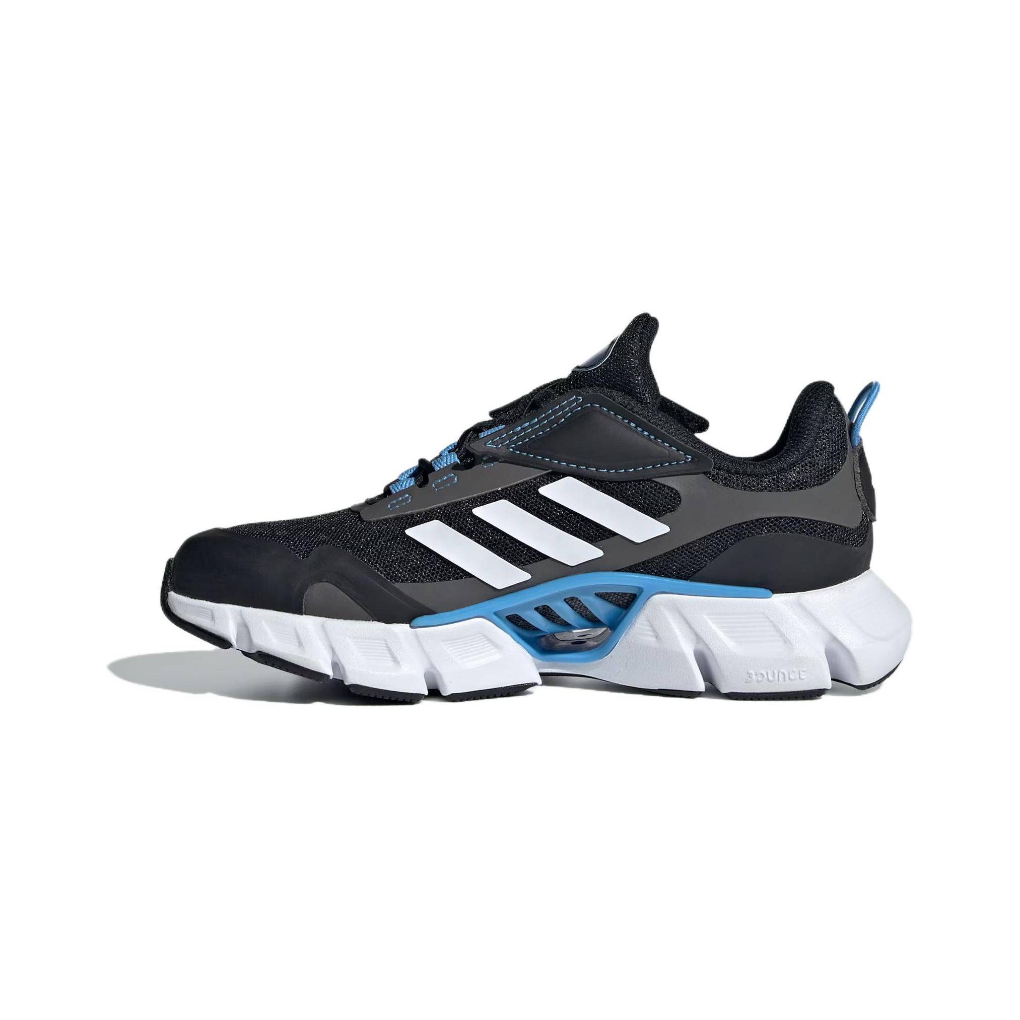 

New Adidas Abrasion Resistant Breathable Low Top Kids Lifestyle Shoes Black White Blue Children Aged 3 7 Years Old IF9505 30.5