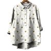 2025 European & American Casual Holiday Long-Sleeve Hawaiian Print Shirt