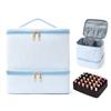 Double Layer Bubble Mesh Makeup Bag With Large Capacity For Daily Use Women And Men