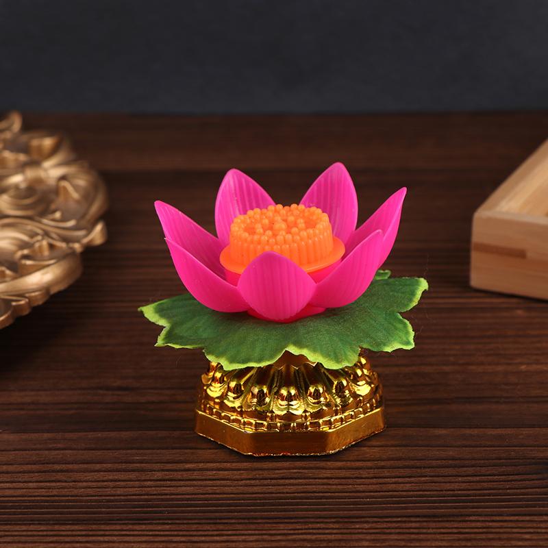 

Буддийский храмовый лотосный светильник, буддийские фонари для зала, светодиодные электронные свечи, лотосный светильник, украшение для храмового фестиваля