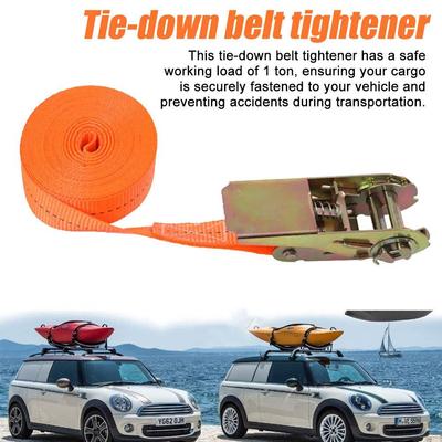 3 M Car Ratchet Tensioner Heavy Cargo Metal Buckle Adjustable Tensioner Securing Baggage Cargo Transport Outdoor Baggage Buckle