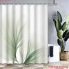 Easy Care Shower Curtain With Hooks Waterproof Anti-Mold Cute Simple Style Quick Install For Home Hotel Apartment Dorm Bathroom
