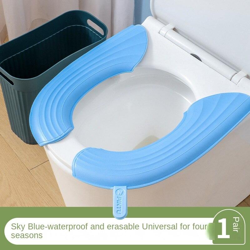 

Водонепроницаемая подушка для сиденья для унитаза, универсальный чехол для унитаза Four Seasons синий