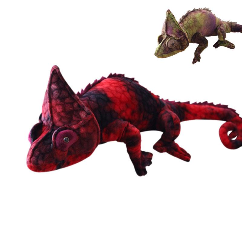 Stuffed Chameleon Lizard Plush Toy Simulation Animal Creativity Birthday Gift