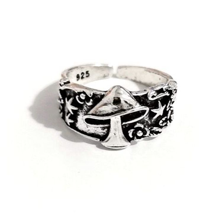 New European and American Mushroom Star Leaf Ring Fashion Ring Jewelry
