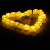 Flickering LED Ivory Electronic Candle, Flameless Tealight Candle,Battery Operated LED Tealight Candle, Ideal for Weddings, Ta