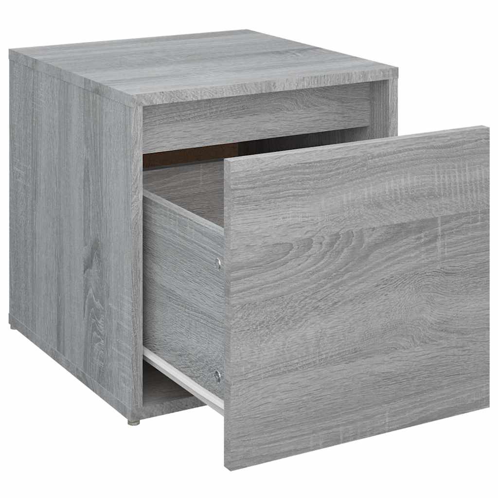 vidaXL Schubladenbox Grau Sonoma 40,5x40x40 cm Holzwerkstoff