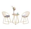 Nordic Small Round Table Chair Combination, Milk Tea Shop Table, Simple Modern Household Balcony Leisure Table Set