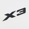 New 3D ABS Chrome Black Matte X3 Logo Nameplate Sticker Rear Trunk Emblem Badge Decals For BMW F25 E83 G01 M40i Car Accessories uo2