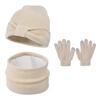 3Pcs/Set Warm Kids Hats Scarfs Gloves Set Cute Baby Beanie Cap Gift Mitten  Toddler