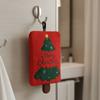Coral Fleece Christmas Handkerchief Cartoon Snowman Santa Claus Kitchen Towel  Washbasin