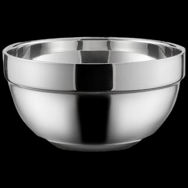 Camellia Stainless Steel Double-Layer Rice Bowl