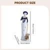 Ceramic Lady and Dog Statue Girl Figurine Collection Elegant for Cabinet Living Room