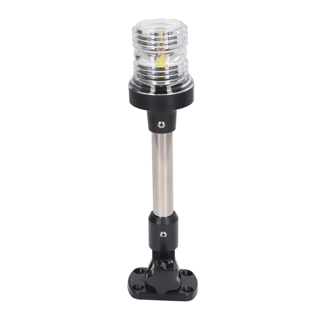 Lumină de navigație cu LED-uri albe, rabatabilă, de 9 inch, pentru pupa bărcii, impermeabilă IP66, 12V 24VDC