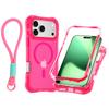 Beautiful Waist and Skin-feeling Magnetic Phone Case with Hand Strap for IP17promax Frosted Semi-transparent Phone Case