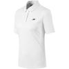 Solid Quick-Dry Breathable Knitted Polo Shirt Women Tops Bright-White P223W063-0019