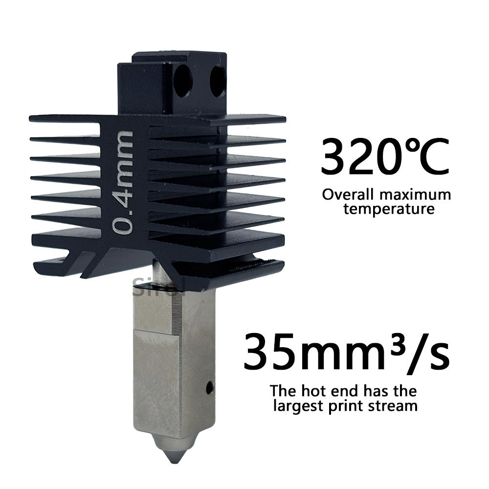 For Bambu Lab X1C P1 X1 P1P Upgrade Hotend Hardened steel Nozzle Integrated Design Prevents Material Leakage For bambulab Hotend