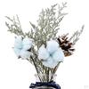 1Set Grass Ration Dried Flowers for Vases, Bouquet Bedroom Living Room Balcony Wedding