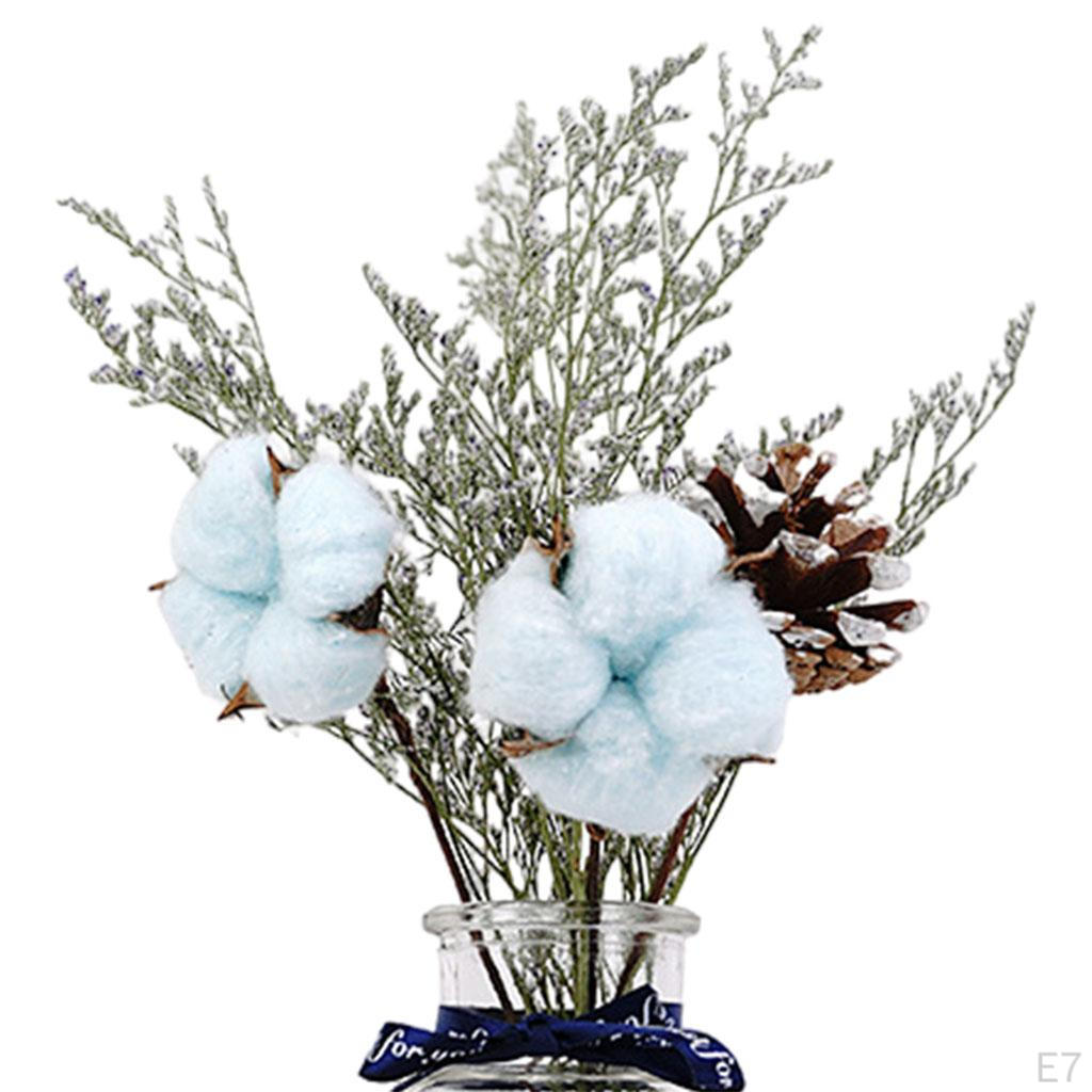 1Set Grass Ration Dried Flowers for Vases, Bouquet Bedroom Living Room Balcony Wedding