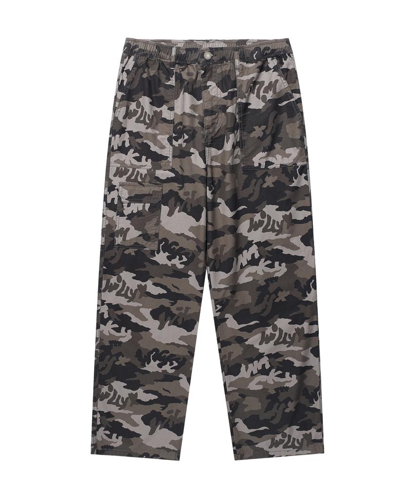 WACKY WILLY Straight Cotton Fatigue Banding Pants Pattern