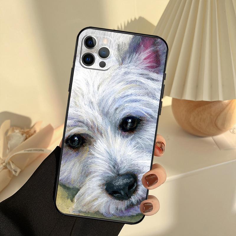 Westie Dog Phone Case For iPhone 14 16 15 11 12 13 17 Pro Max 13 mini 15 16 Plus 16e 17 Air Cover Funda
