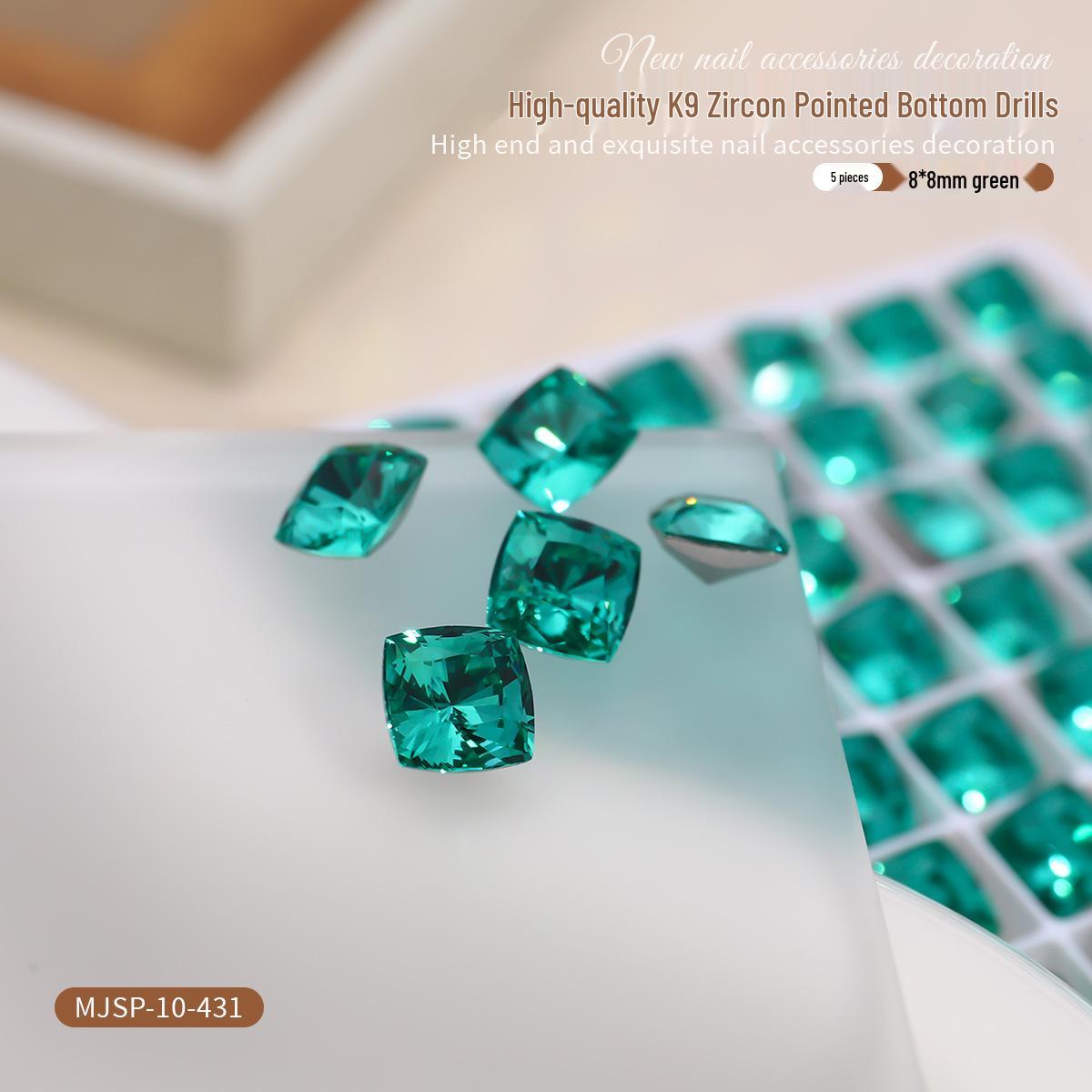 

Nail Art K9 Rhinestones - Super Shiny Candy Soda Colors, Small Pointed Back, Heart & Irregular Shapes