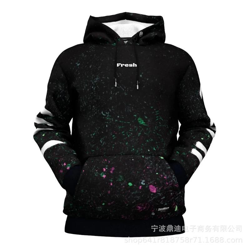 The Latest 3D Printed Men's and Women's Fashion Sports Pullover Casual Long Sleeves in Autumn and Winter in Europe and America