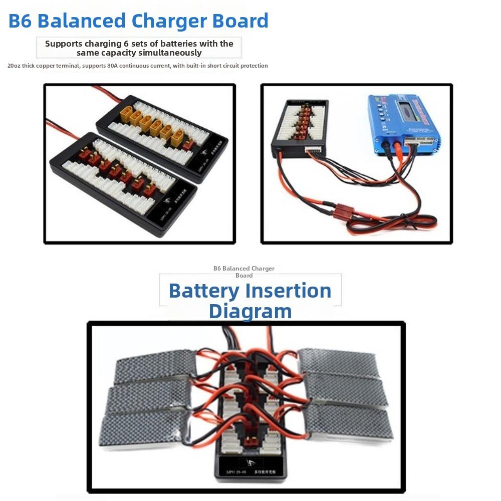 Lipo Balanced Charging Board Multi 2S-6S XT60 Plug Charger Parallel Charging Board  for RC Battery