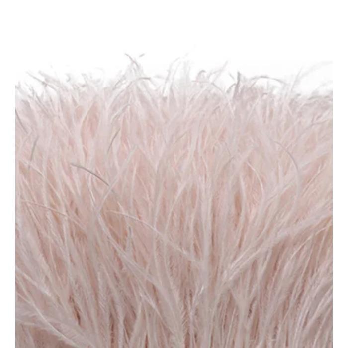 FeatherBeatiful 1meter Black Ostrich Feathers Trim Cloth Sideband Ostrich Feather Trims Clothing Wedding Feather Ribbon Sewing Decorati