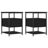 VidaXL Tables de chevet 2 pcs noir 40x42x56 cm bois d’ingénierie 826024