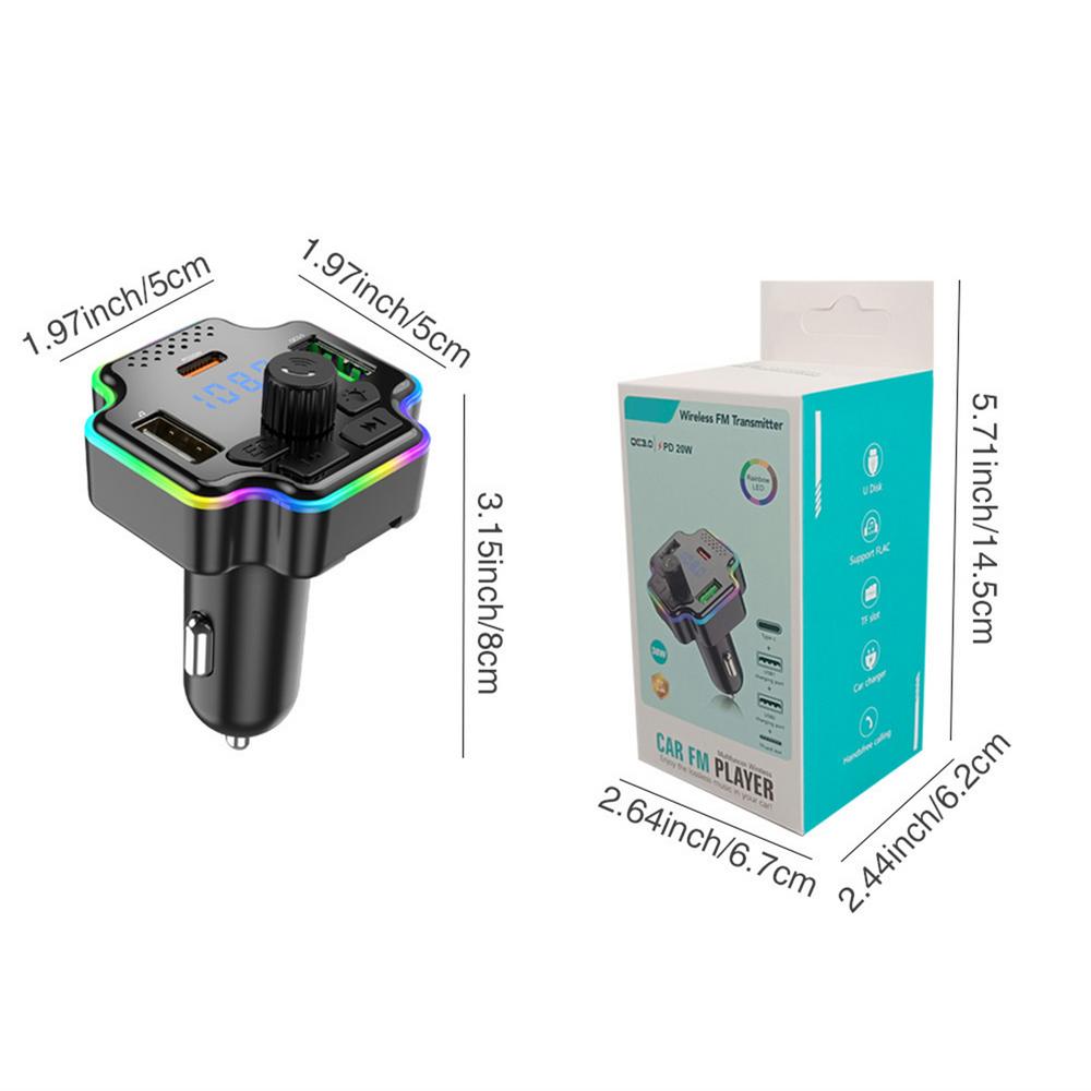 

Music Player For Car Car PD20W Fast Charging Charger Portable Music Player Powerful Car Charger For Business Trip Commuting чёрный