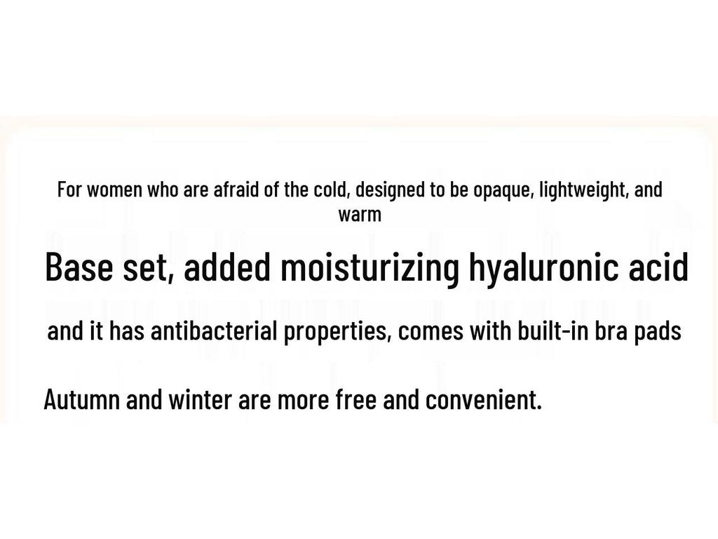 Oudifen 7A Women's Antibacterial Plus Velvet Thick Thermal Underwear Set