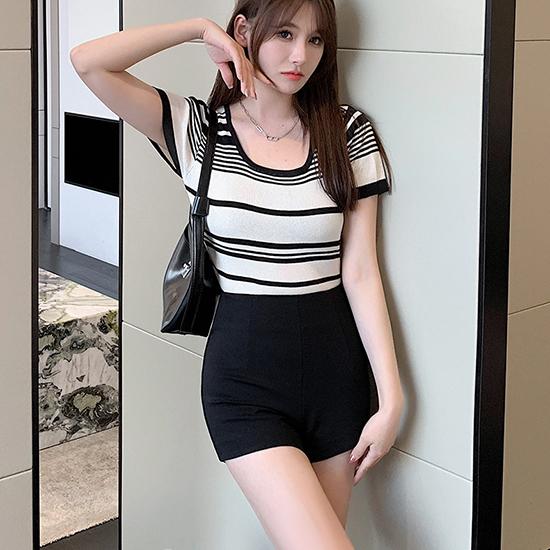 Přiléhavé svrchní oděvy Spodní kalhoty do A, letní nadměrné americké sexy šortky s vysokým pasem, módní dámské oblečení