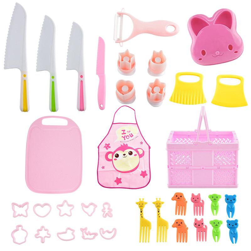 Children's Toys Safety Vegetable Cutters Children's Kitchen Toys Montessori Early Education Toy Set Baking Tools