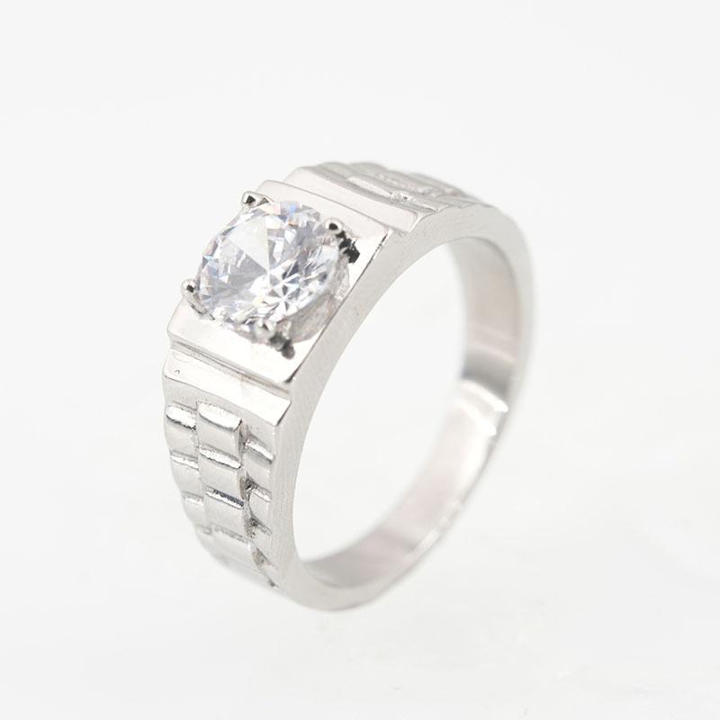 

2026 European and American Diamond Ring Men s Ring Gemstone Couple Ring Popular Multi-colored Gemstone Ring size 12