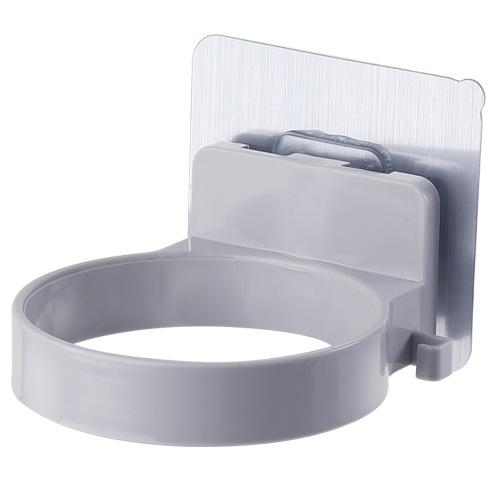 

Креативная и мощная наклейка без следов, подставка для фена, держатель для фена в ванной, бытовая подставка для фена без сверления серый