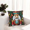 Merry Christmas Nutcracker King Pillowcase Printed Fabric Cushion Cover Gift Pillow Case Cover Home Square 45X45Cm