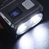Super Bright Keychain Flashlight LED USB Rechargeable Portable Work Light with COB Emergency Light Warning Flash Lights